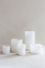 Popa wit - Theelichthouder Albast