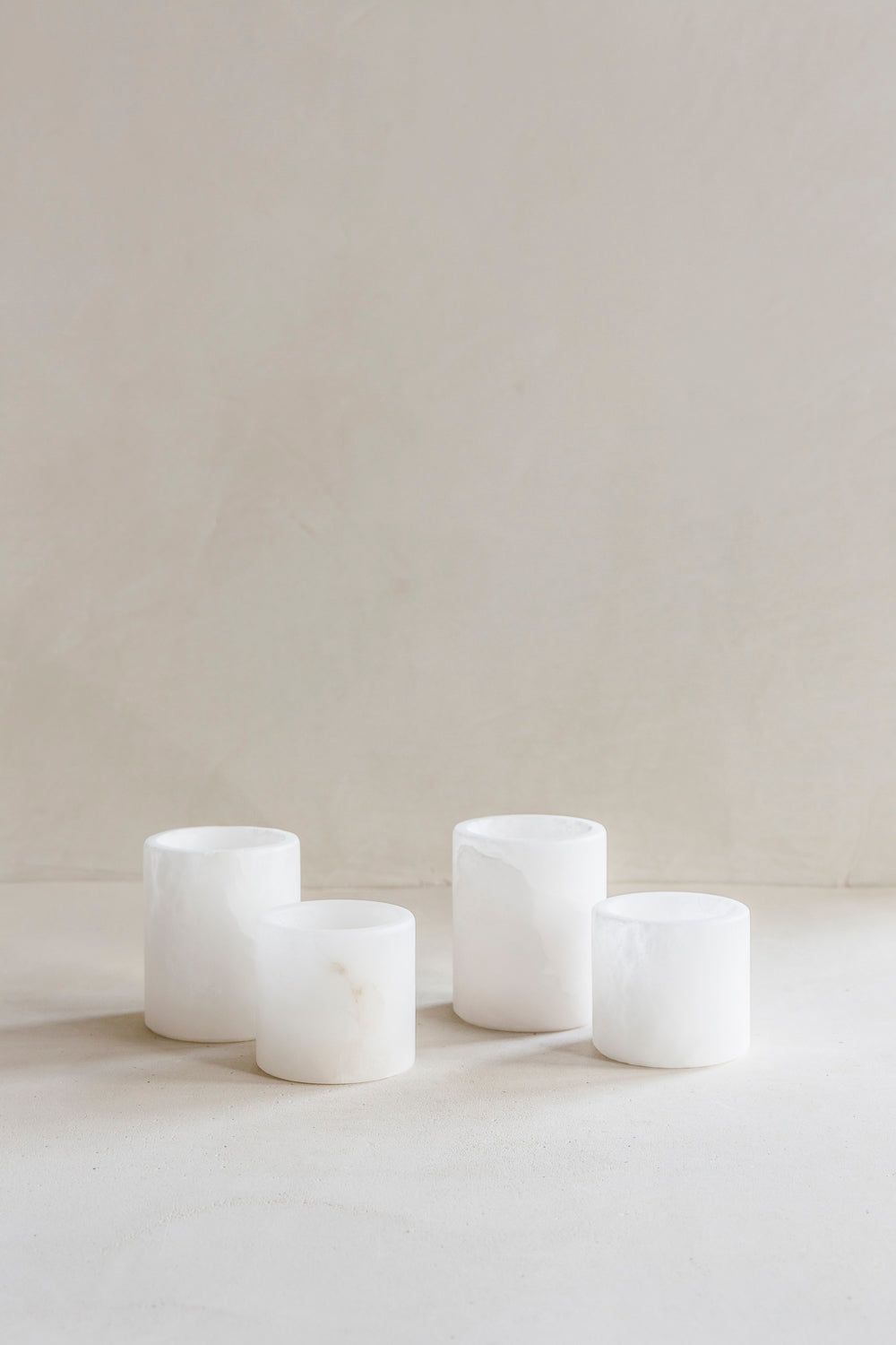 Popa wit - Theelichthouder Albast