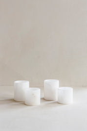 Popa wit - Theelichthouder Albast