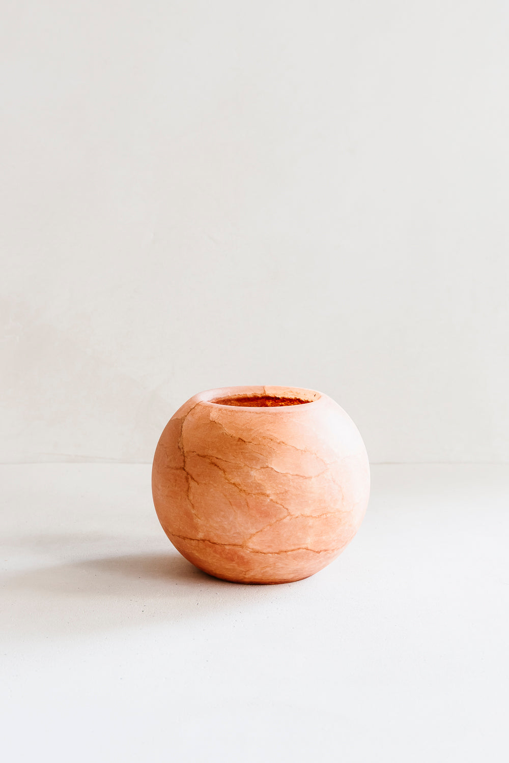 Basil terracotta - Theelichthouder Albast