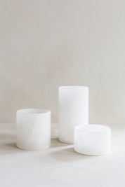 Costa wit - Theelichthouder Albast