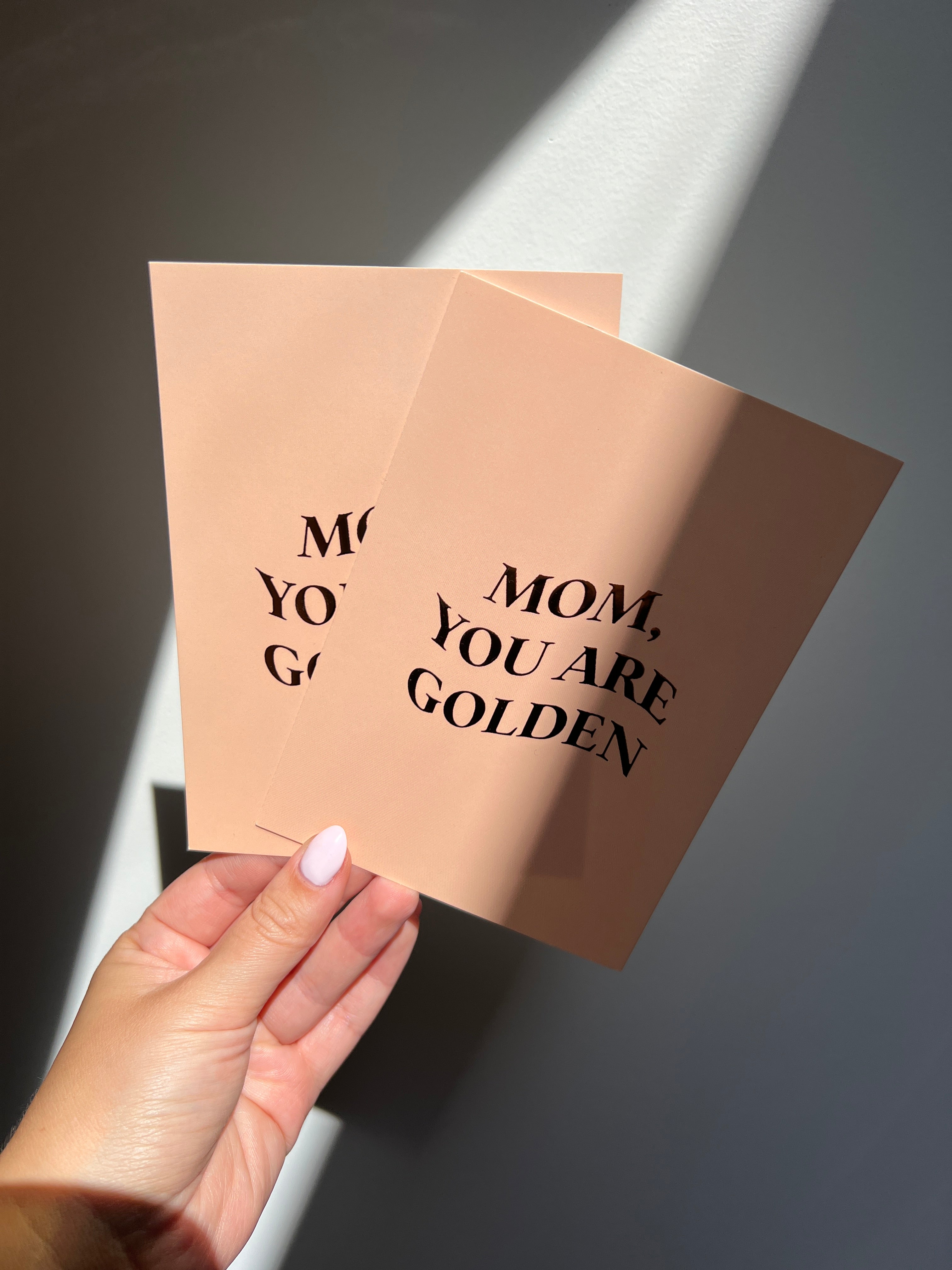 Wenskaart - Mom you are Golden