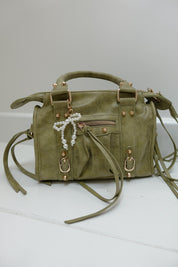 Bag Charm - Pearl Bow