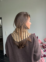 Cozy Caramel Stripe Scarf