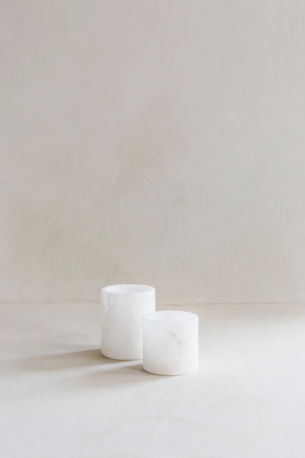 Popa wit - Theelichthouder Albast