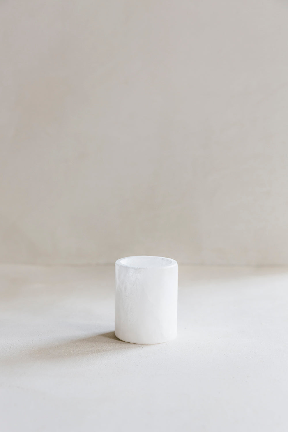 Popa wit - Theelichthouder Albast