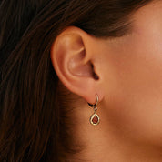 Lysia Rosewood Oorbellen