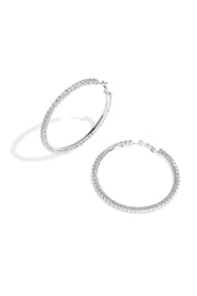Dazzle Hoops L - zilver