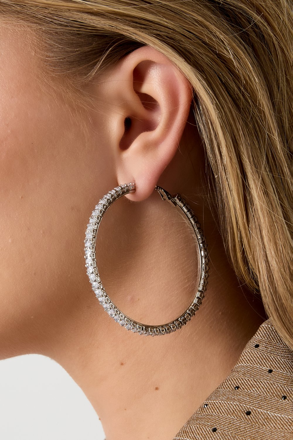 Dazzle Hoops L - zilver