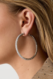 Dazzle Hoops L - zilver